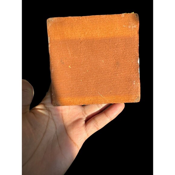 2 antique tile handpainted tiles Pumpkin Pitcher Kitchen Decor 4”x4” - Picture 8 of 15